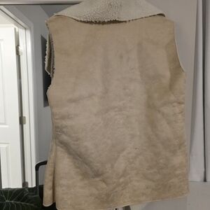 WD.NY Cream Shearling Vest